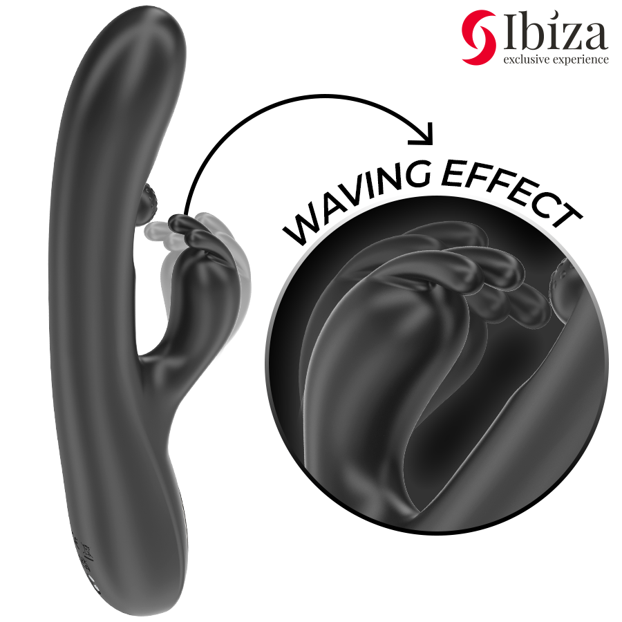 IBIZA - VIBRATEUR RABBIT PUISSANT AVEC PERLE ROULANTE MASSANTE