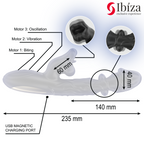 IBIZA - VIBRATEUR ET STIMULATEUR DE CLITORIS AVEC EFFET DE MORDRE ET DE ROTATION