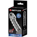 PRETTY LOVE - MANCHON DE PÉNIS SERRÉ ET VOLUMISANT TRANSPARENT