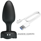PRETTY LOVE - OSBORN PLUG ANAL AVEC LUMIÈRE LED NOIR 9,8 CM