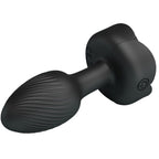 PRETTY LOVE - PLUG ANAL OLMAN AVEC LUMIÈRE LED NOIR 8,8 CM