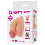 PRETTY LOVE - DILDO WILDON ULTRA RÉALISTE ET ÉLASTIQUE 10 CM NATUREL