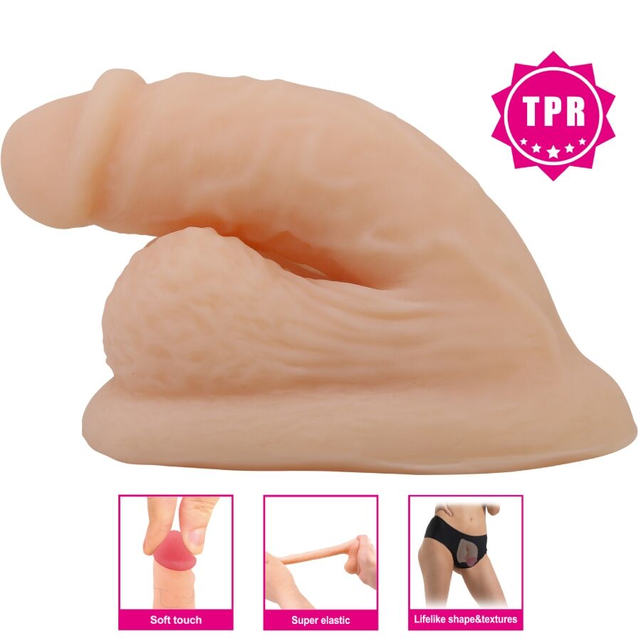 PRETTY LOVE - DILDO WILDON ULTRA RÉALISTE ET ÉLASTIQUE 10 CM NATUREL