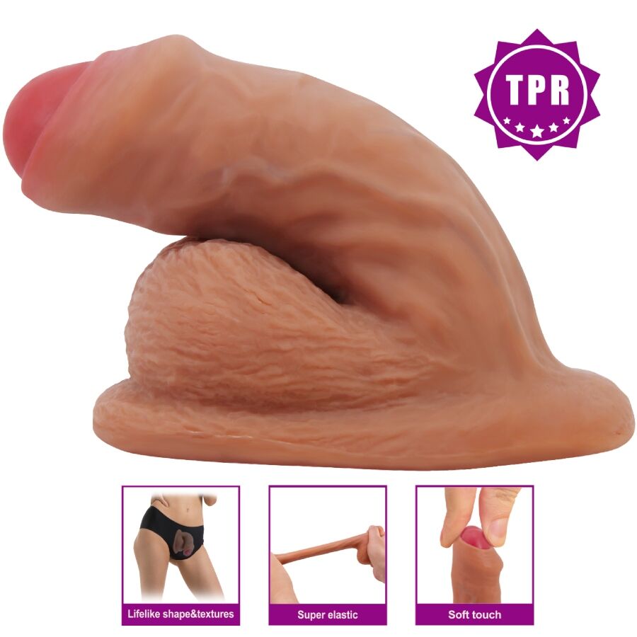 PRETTY LOVE - WARNELL GODE ULTRA RÉALISTE ET ÉLASTIQUE 9,5 CM MULATO