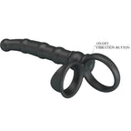 PRETTY LOVE - ANNEAU PÉNIS VIBRANT TATUM AVEC PLUG 10 VIBRATIONS NOIR