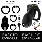ADDICTED TOYS LOCKED - MINDNIGHT CELL CAGE À PÉNIS TAILLE L