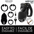 ADDICTED TOYS LOCKED - MINDNIGHT CELL CAGE À PÉNIS TAILLE M