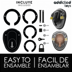 ADDICTED TOYS LOCKED - À PÉNIS VERROUILLÉE SANS CLÉ 11,5 CM