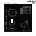 ADDICTED TOYS LOCKED - CAGE À PÉNIS SILENCIEUSE 7,5 CM