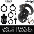 ADDICTED TOYS LOCKED - CAGE À PÉNIS SILENCIEUSE 7,5 CM