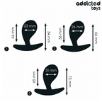 ADDICTED TOYS - LOT DE 3 PLUG ANAL MODÈLE 3