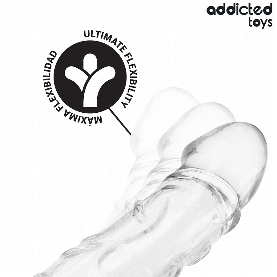 ADDICTED TOYS - EXTENSION DE PÉNIS TRANSPARENTE 27 CM
