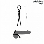 ADDICTED TOYS - CORDE EN SILICONE POUR LE PÉNIS À DOUBLE BOUCLE