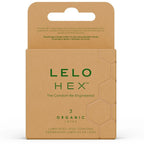 LELO - HEX BOÎTE DE PRÉSERVATIFS BIOLOGIQUES 3 UNITÉS