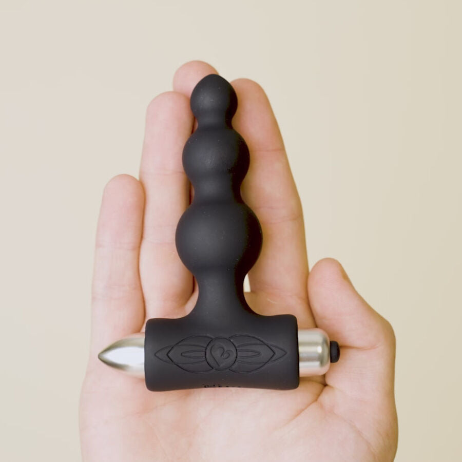 ROCKS-OFF - PETITE SENSATIONS BUBBLES ANAL PLUG VIBRATEUR NOIR