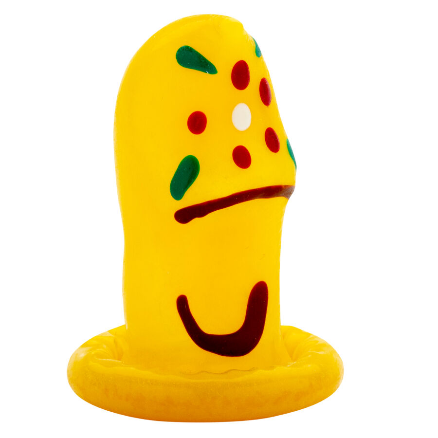 CONDOMERIE - SABOTS DE PRÉSERVATIFS FANTAISIE PEINTS À LA MAIN