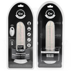 COCK MILLER - GODE AVEC VENTOUSE, LUMIÈRES ET VIBRATIONS AVEC TÉLÉCOMMANDE BLANC 19,5 CM