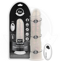 COCK MILLER - GODE AVEC VENTOUSE, LUMIÈRES ET VIBRATIONS AVEC TÉLÉCOMMANDE BLANC 20,5 CM