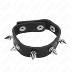 KINK - ANNEAU PÉNIS EN CUIR AVEC POINTES 21,5 X 1,6 CM
