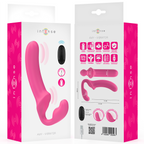 INTENSE - AMY DOUBLE VIBRATEUR 20 CM ROSE TÉLÉCOMMANDE