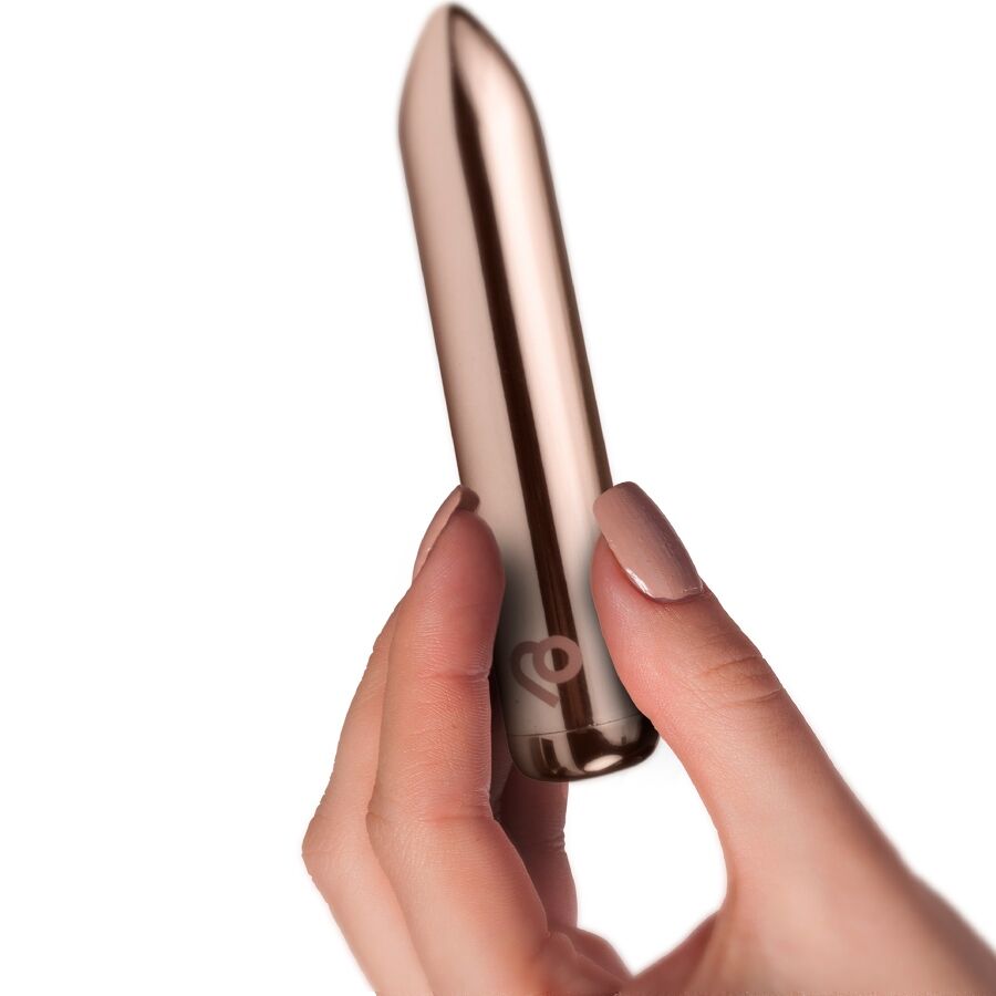 ROCKS-OFF - BALLE VIBRANTE RECHARGEABLE ROSE DORÉE
