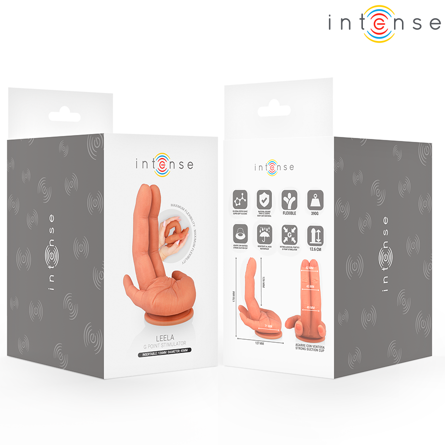 INTENSE - LEELA STIMULATEUR POINT G MAIN FLEXIBLE 12,6 CM