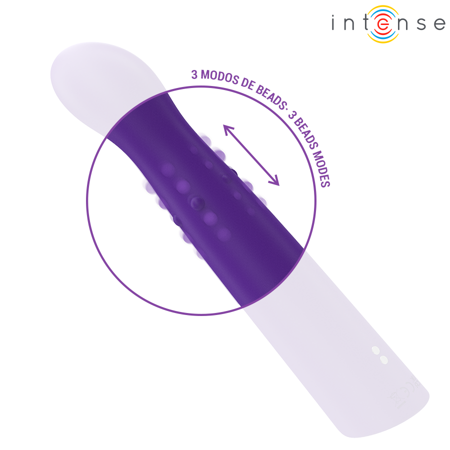 INTENSE - VIBRATEUR HELENA BEADS UP & DOWN WIGGLE 13,5 CM