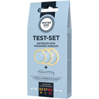 MISTER SIZE - KIT DE TEST : 3 PRÉSERVATIFS DE TAILLES DIFFÉRENTES + MÉLANGE À POINTS