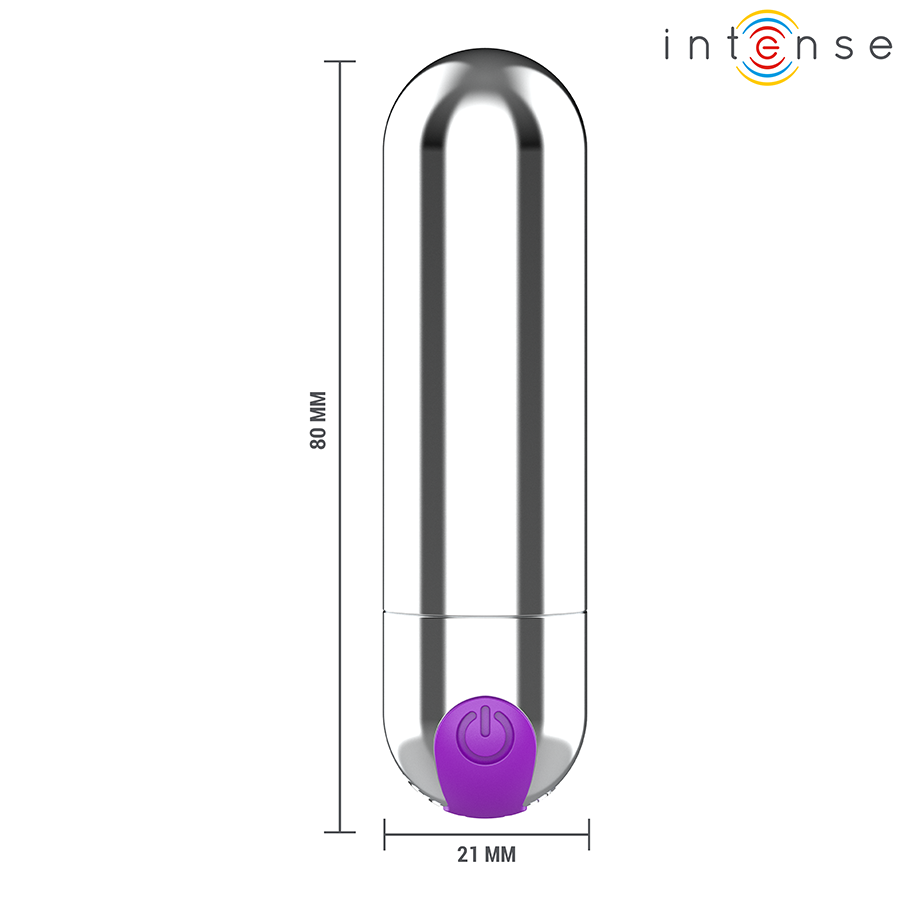 INTENSE - KAREN MINI VIBRANTE RECHARGEABLE ARGENT