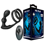 MR PLAY - PLUG ANAL VIBRANT AVEC ANNEAU PÉNIS ET TÉLÉCOMMANDE