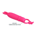 PRETTY LOVE - DELIA VIBRATEUR RABBIT AVEC ANNEAU DE RÉSISTANCE