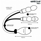ADDICTED TOYS - PLUG ANAL DOUBLE GONFLABLE MODÈLE 1
