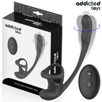 ADDICTED TOYS - PLUG ANAL AVEC VIBRATION, ONDULATION À 360° ET STIMULATEUR DE TESTICULES