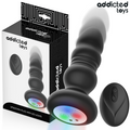 ADDICTED TOYS - PLUG ANAL ROTATIF ET VIBRANT, TÉLÉCOMMANDE AVEC LUMIÈRE LED