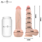 MR INTENSE - BRUCE S PÉNIS ULTRA-RÉALISTE AVEC TESTICULES 17,8 CM -Ø- 4 CM