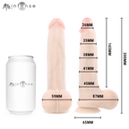 MR INTENSE - BRUCE M Pénis ultra-réaliste avec testicules 20 cm -Ø- 4,5 cm