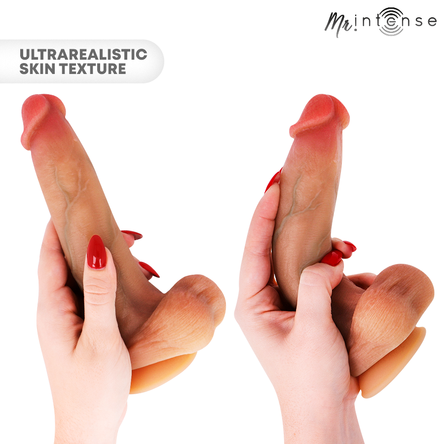 MR INTENSE - BRUCE M Pénis ultra-réaliste avec testicules 20 cm -Ø- 4,5 cm