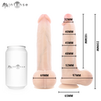 MR INTENSE - BRUCE L PÉNIS ULTRA-RÉALISTE AVEC TESTICULES 23 CM -Ø- 5,2 CM