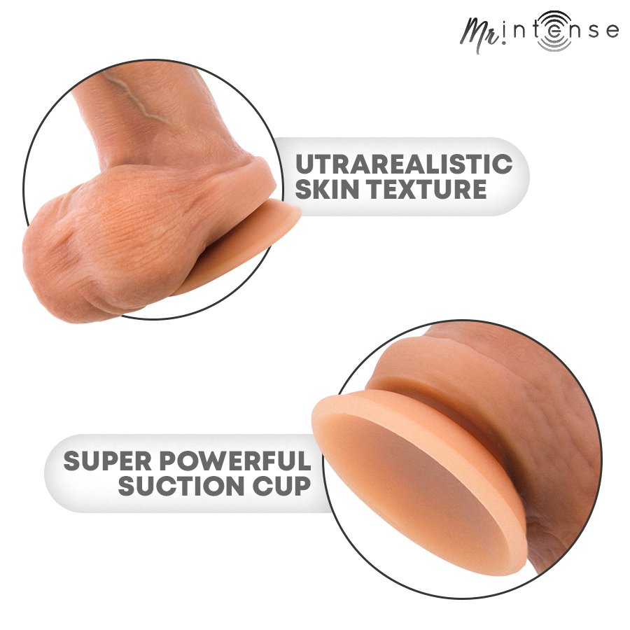 MR INTENSE - BRUCE XL PÉNIS ULTRA-RÉALISTE AVEC TESTICULES 25,5 CM -Ø- 5,5 CM