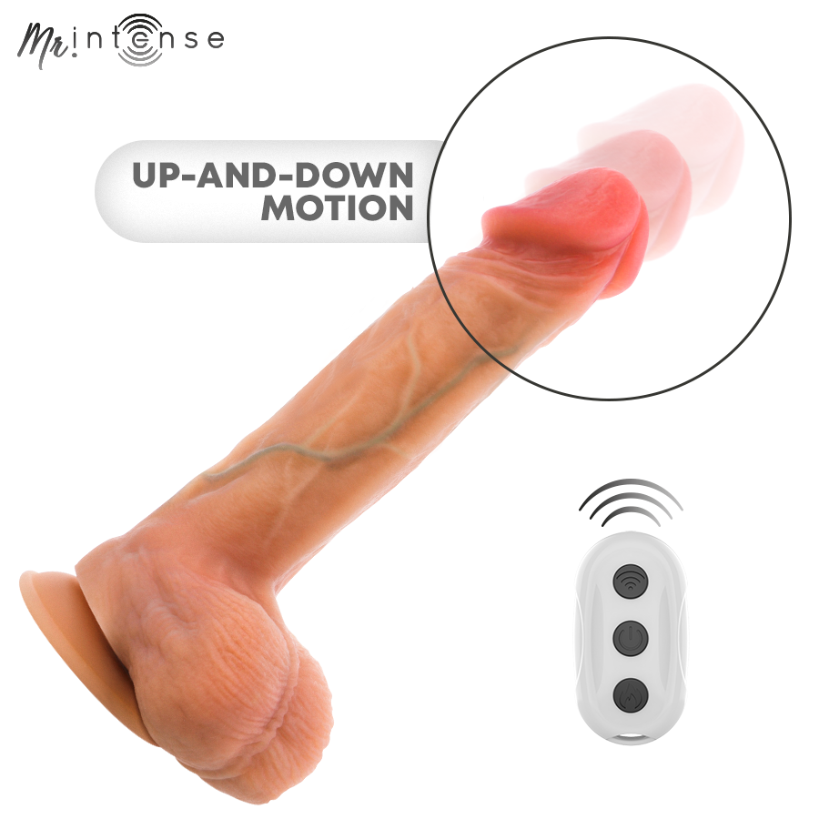 MR INTENSE - LOGAN VIBRATEUR AVEC EFFET CHAUFFANT ET TÉLÉCOMMANDE 20 CM -Ø- 4,1 CM