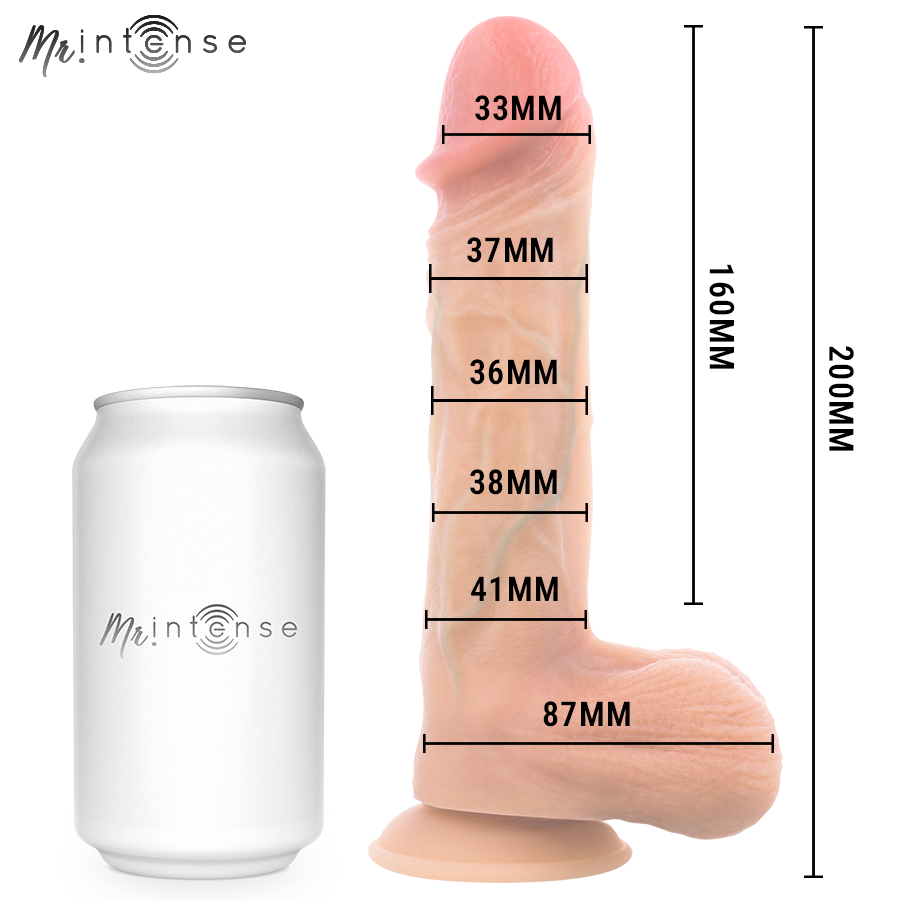 MR INTENSE - LOGAN VIBRATEUR AVEC EFFET CHAUFFANT ET TÉLÉCOMMANDE 20 CM -Ø- 4,1 CM