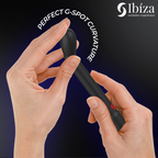 IBIZA - VIBRATEUR POINT G NOIR AVEC VIBRATION