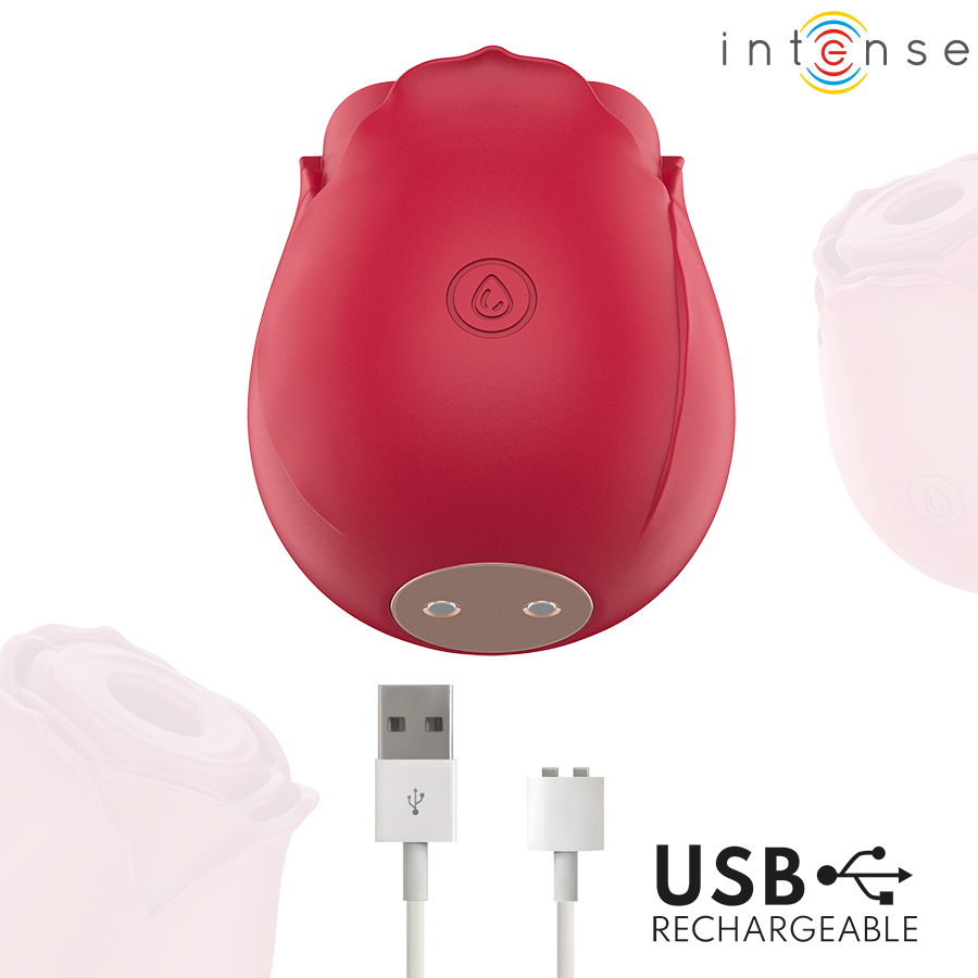 INTENSE - CAMELLIA SUCCION CLITORIALE ROSE PAR WAVES BORDEAUX