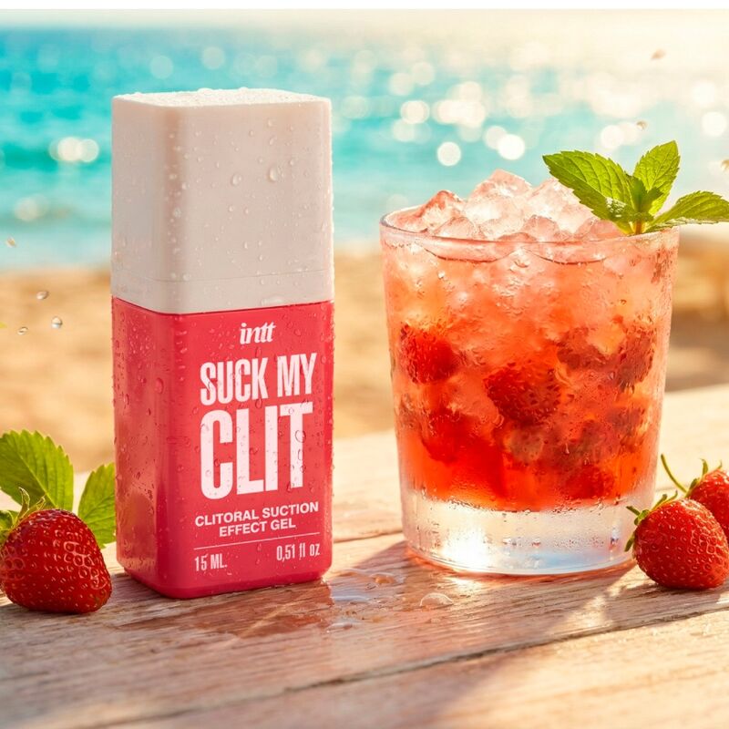 INTT -  SUCK MY CLIT GEL EFFET SUCCION FRAISE SAUVAGE 15 ML