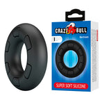 CRAZY BULL - ANNEAU PÉNAL EN SILICONE SUPER DOUX BERTRAM NOIR