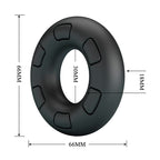 CRAZY BULL - ANNEAU PÉNAL EN SILICONE SUPER DOUX BERTRAM NOIR