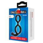 CRAZY BULL - FLORIAN DOUBLE ANNEAU DE PÉNIS ET DE TESTICULES NOIR