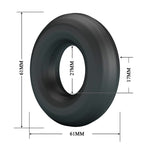 CRAZY BULL - ANNEAU PÉNAL URBAN EN SILICONE ULTRA DOUX NOIR
