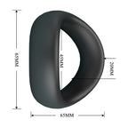 CRAZY BULL - VALEN ANNEAU PÉNAL ERGONOMIQUE EN SILICONE NOIR