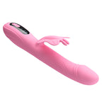 PRETTY LOVE - VIBRATEUR BELLA RABBIT AVEC STIMULATION PAPILLON ET LED ROSE